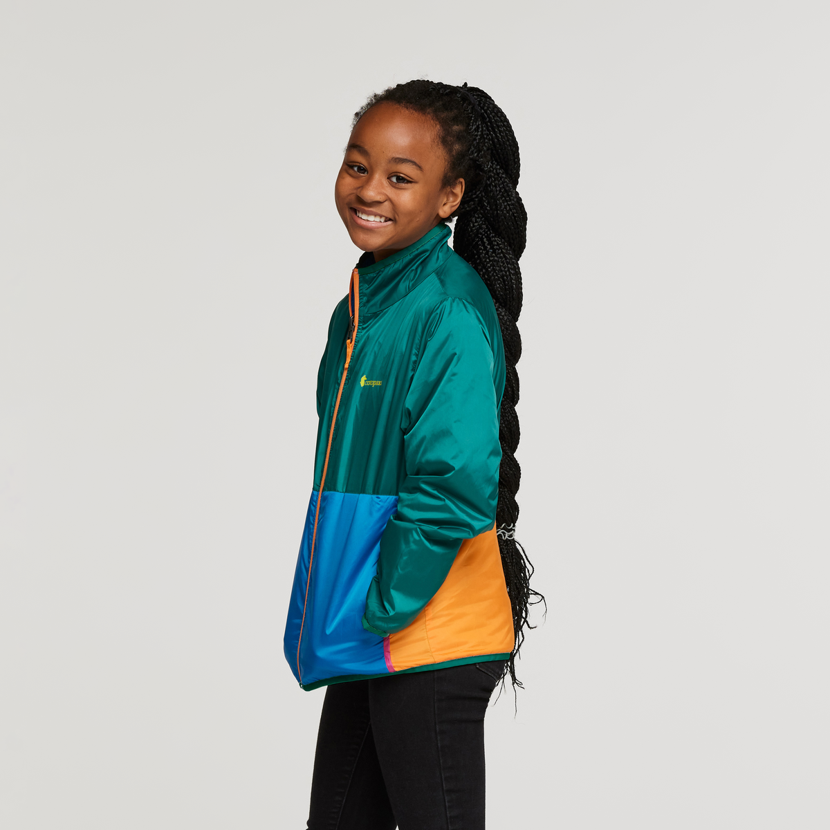 Teca Cálido Jacket - Kids', Tree House, Model Adelina