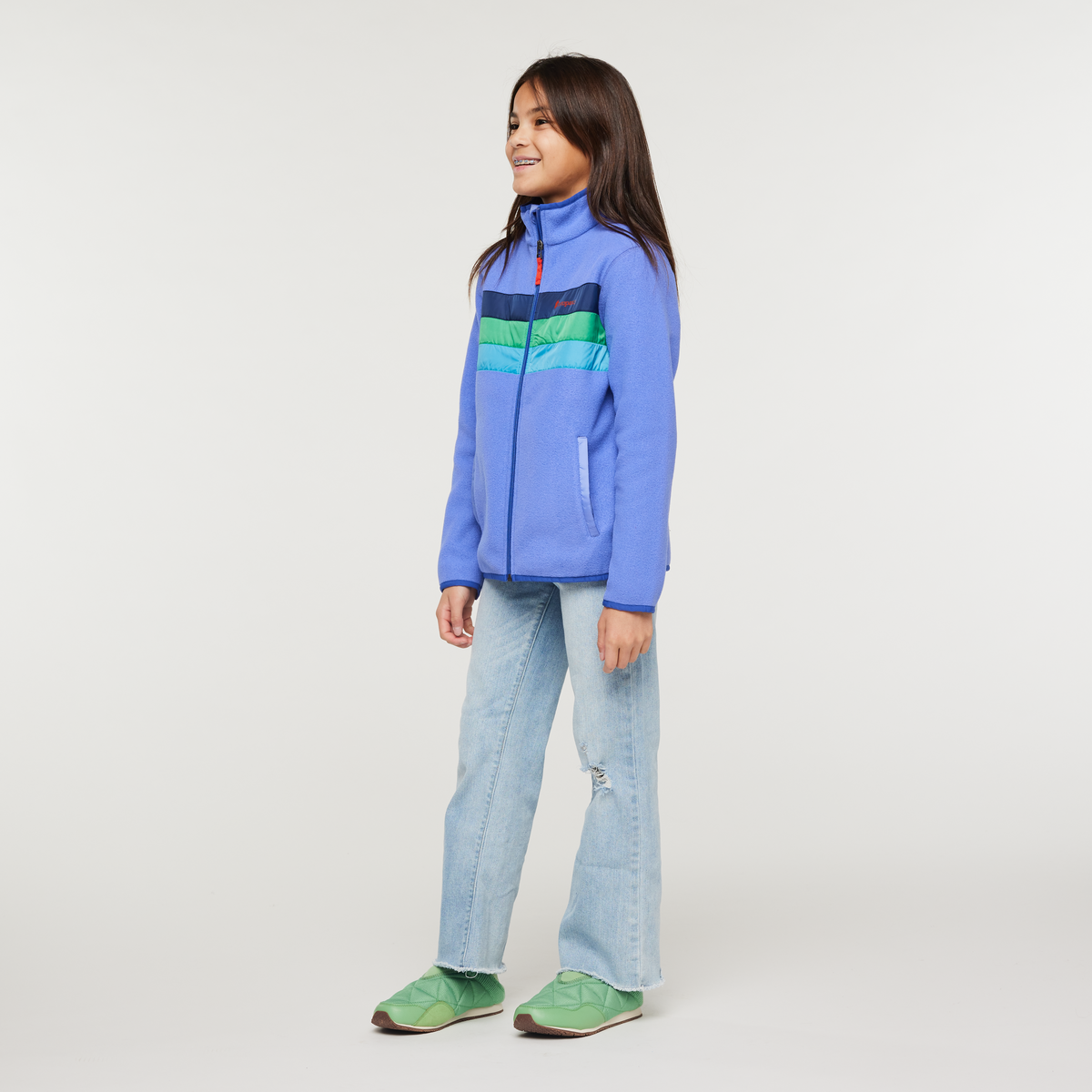 Teca Fleece Jacket - Kids', Gemini, Model Scarlett