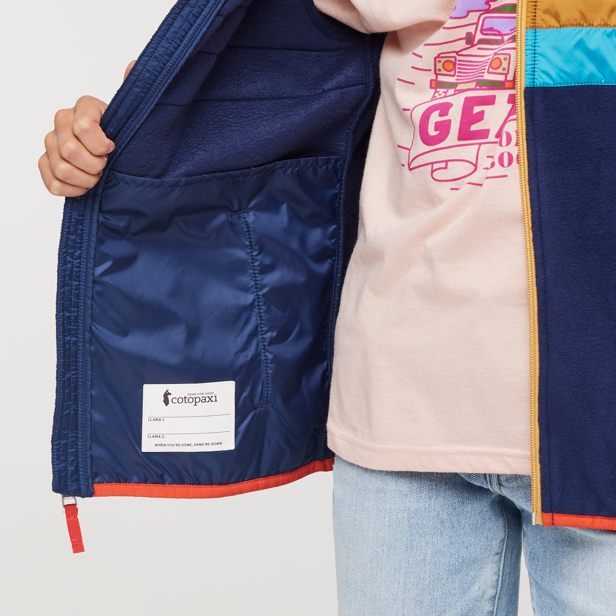 Teca Fleece Jacket - Kids', Rabbit Hole, Model Scarlett
