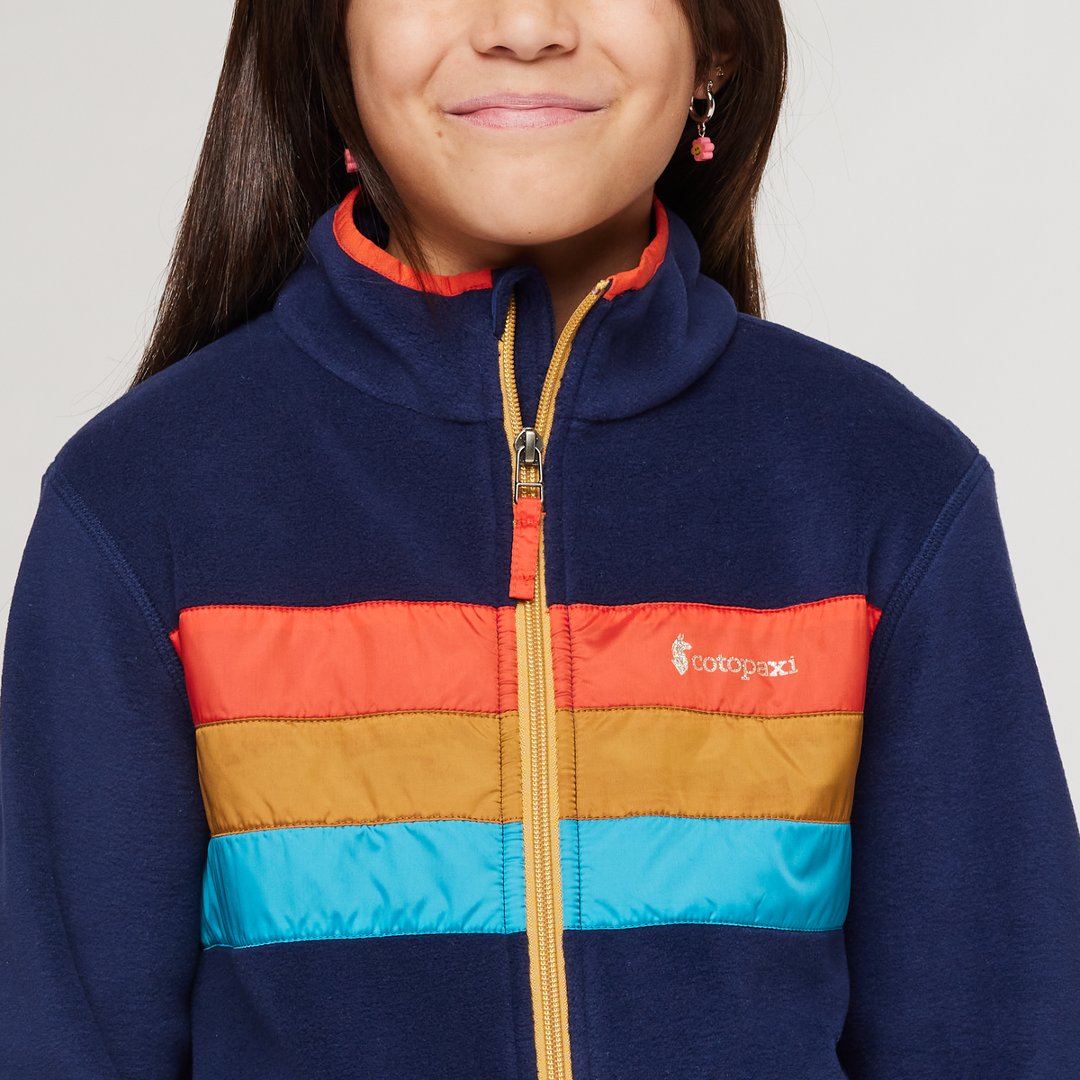 Teca Fleece Jacket - Kids', Rabbit Hole, Model Scarlett