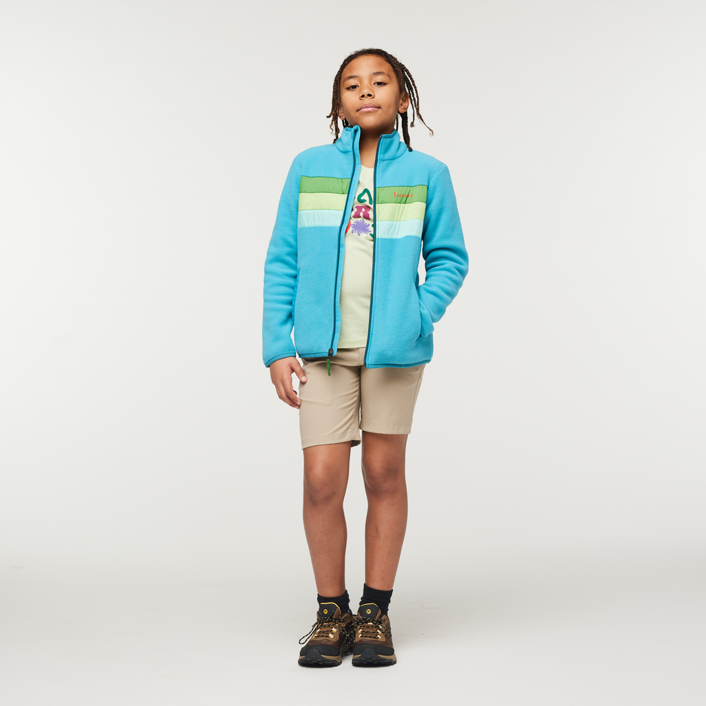 Teca Fleece Jacket - Kids', Seaweed, Model Isaiah