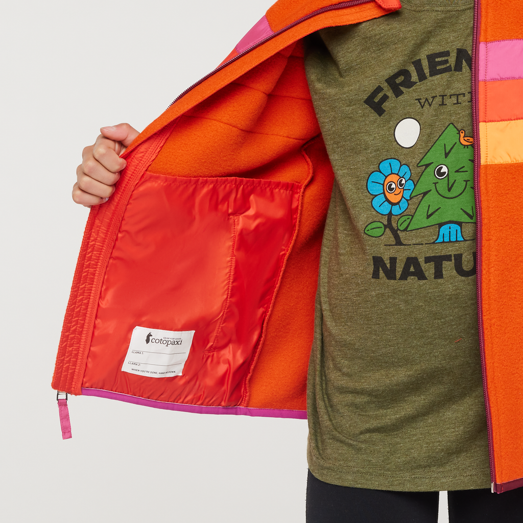 Teca Fleece Jacket - Kids', Sunburn, Model Scarlett