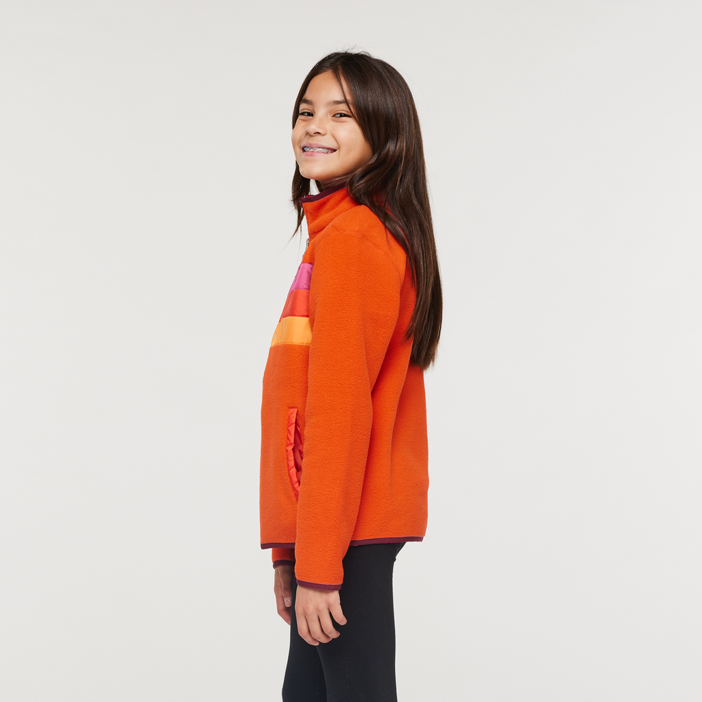 Teca Fleece Jacket - Kids', Sunburn, Model Scarlett