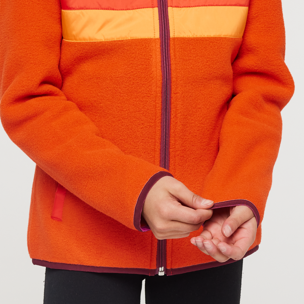 Teca Fleece Jacket - Kids', Sunburn, Model Scarlett