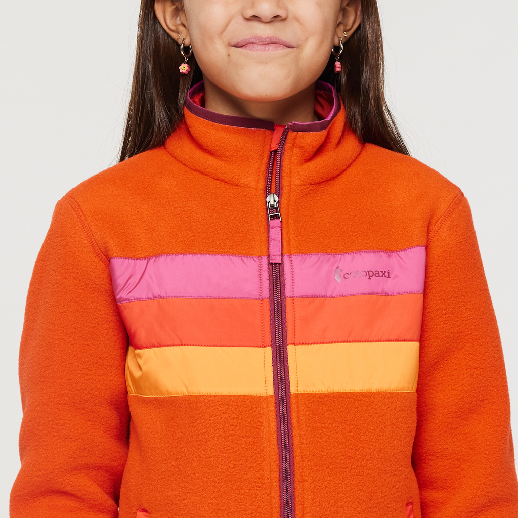 Teca Fleece Jacket - Kids', Sunburn, Model Scarlett