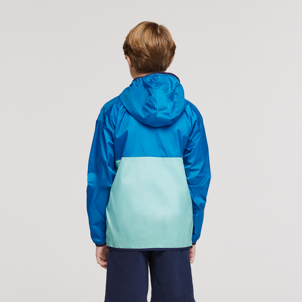 Teca Half-Zip Windbreaker - Kids', Drizzle, Model Dax