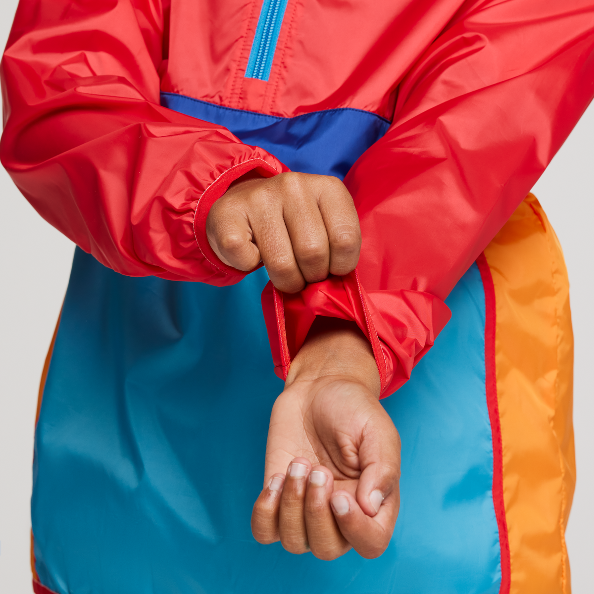 Teca Half-Zip Windbreaker - Kids', Fireball, Model Isaiah