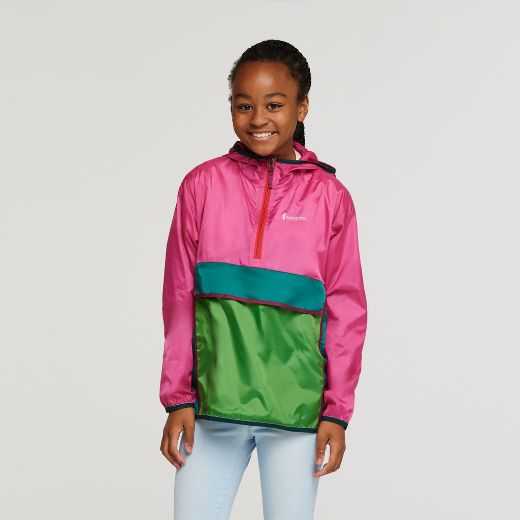 Teca Half-Zip Windbreaker - Kids', Juice, Model Adelina