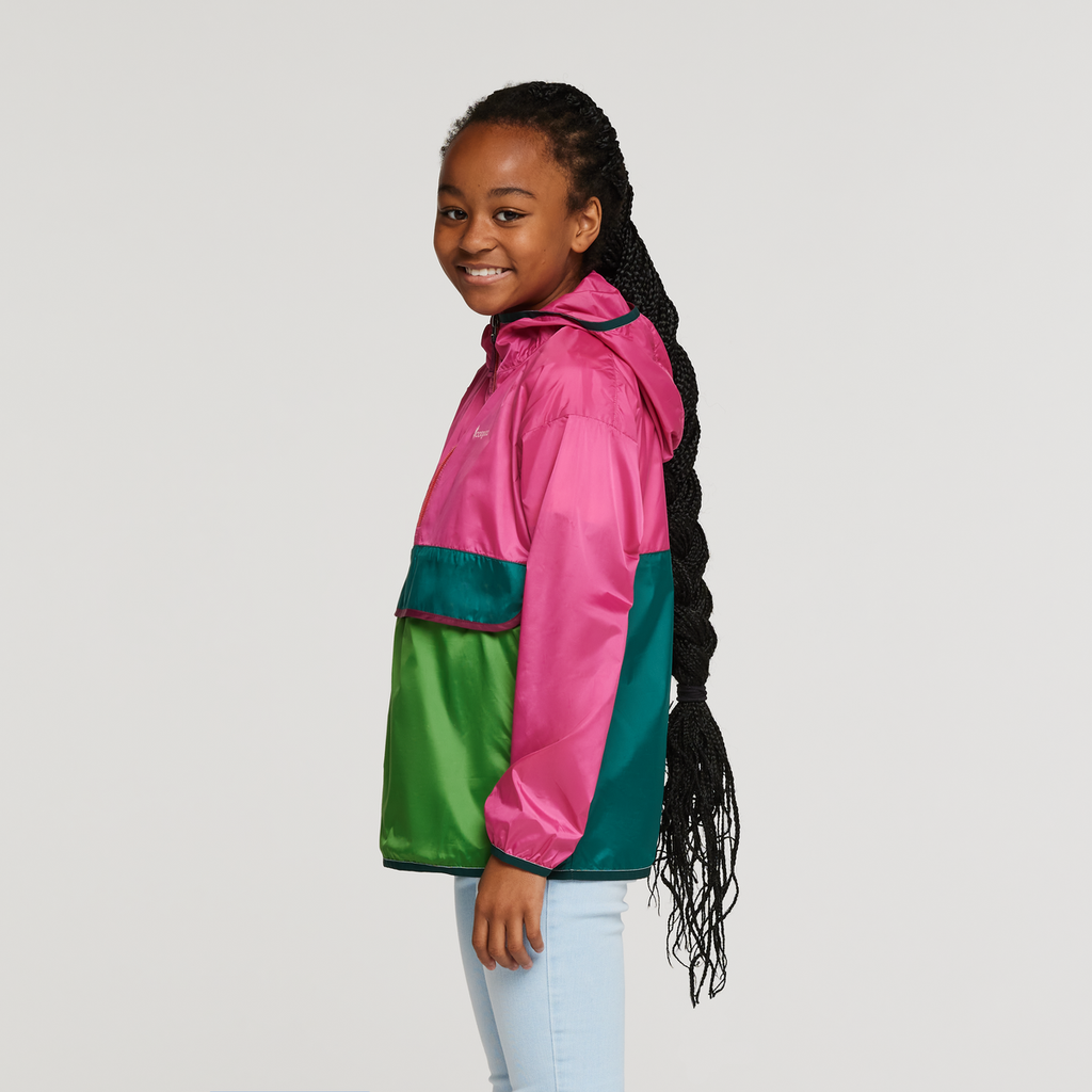 Teca Half-Zip Windbreaker - Kids', Juice, Model Adelina