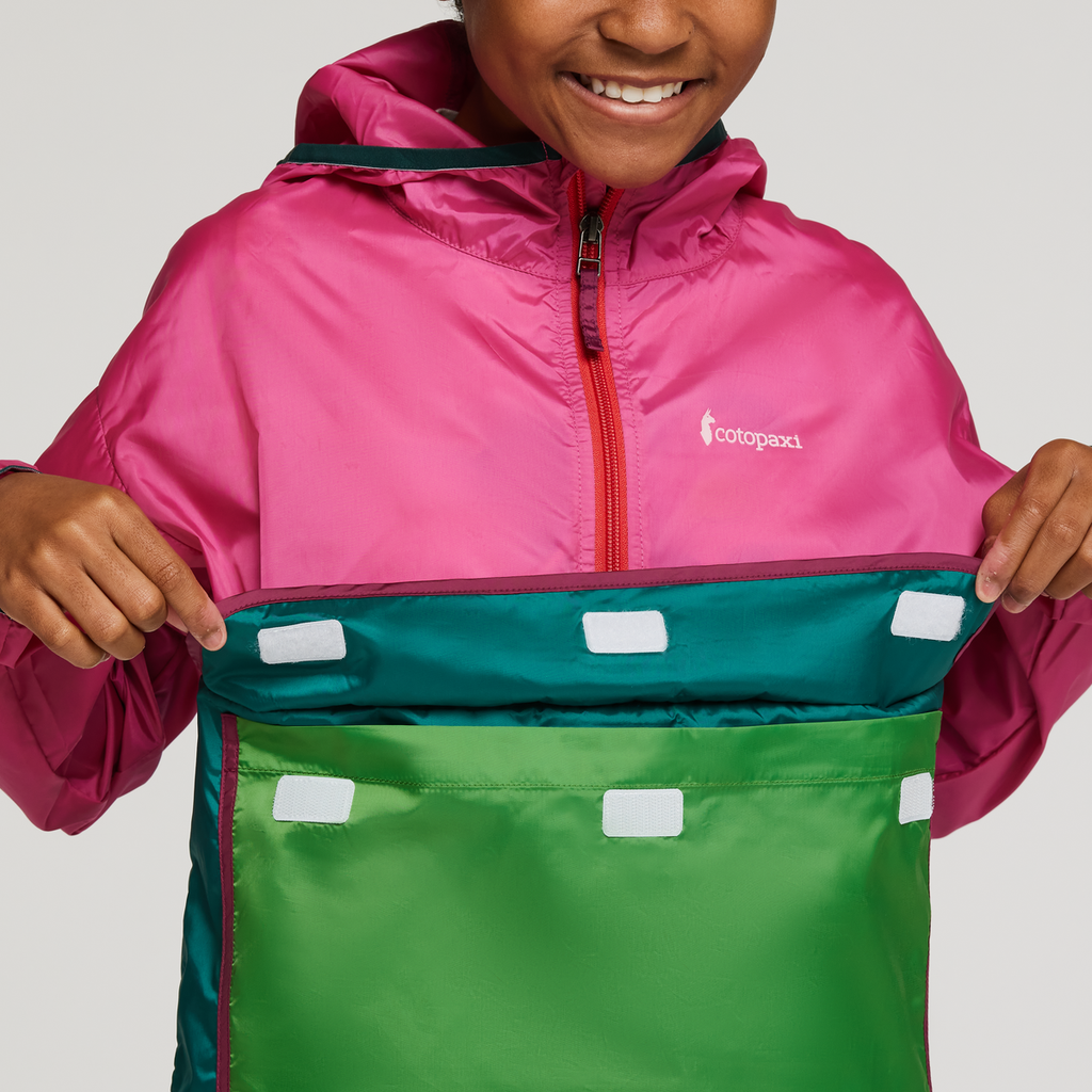 Teca Half-Zip Windbreaker - Kids', Juice, Model Adelina