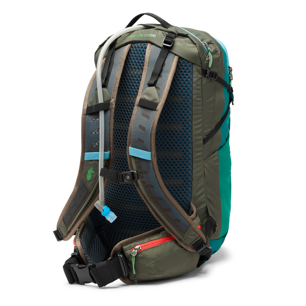 Lagos 25L Hydration Pack, Greenery/Iron, Detail