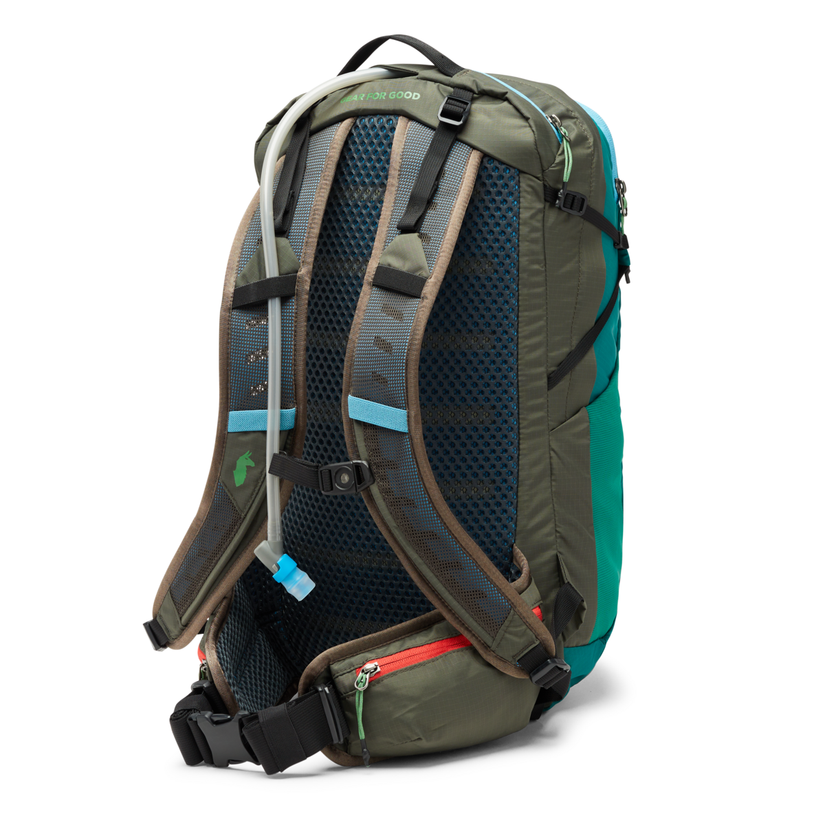 Lagos 25L Hydration Pack, Greenery/Iron, Detail