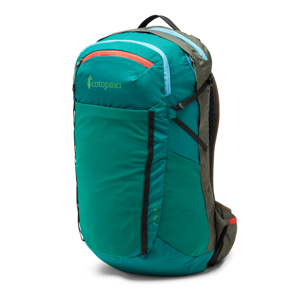 Lagos 25L Hydration Pack, Greenery/Iron, Detail