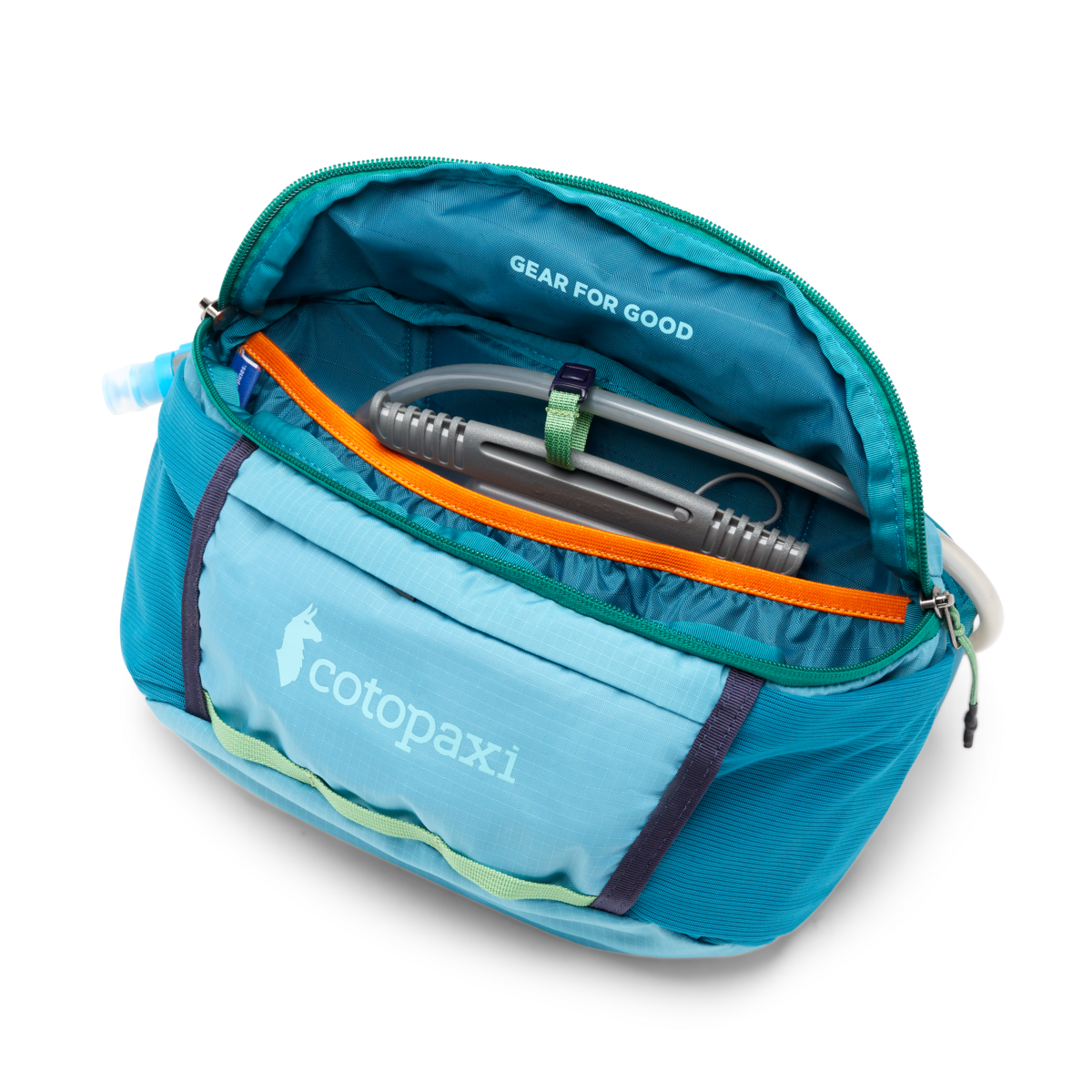 Lagos 5L Hydration Hip Pack, Poolside/Gulf, Detail