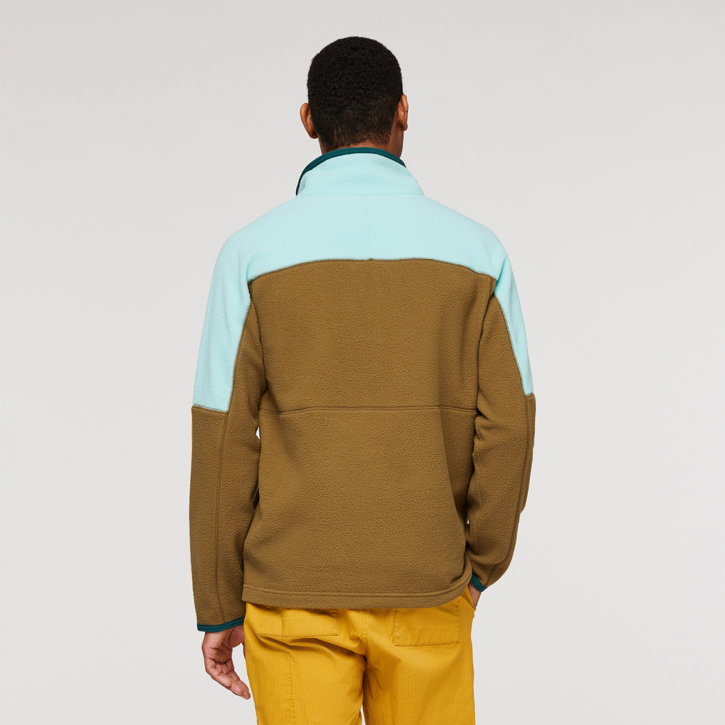 Abrazo Half-Zip Fleece Jacket - Men's, Sea Glass/Oak, Model Jason