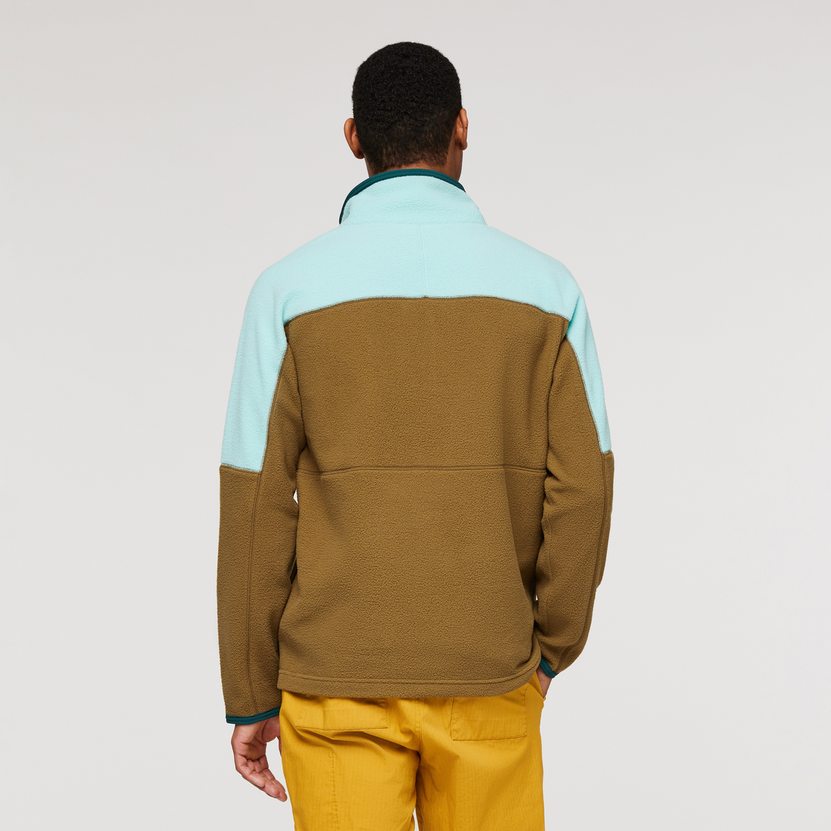 Abrazo Half-Zip Fleece Jacket - Men's, Sea Glass/Oak, Model Jason