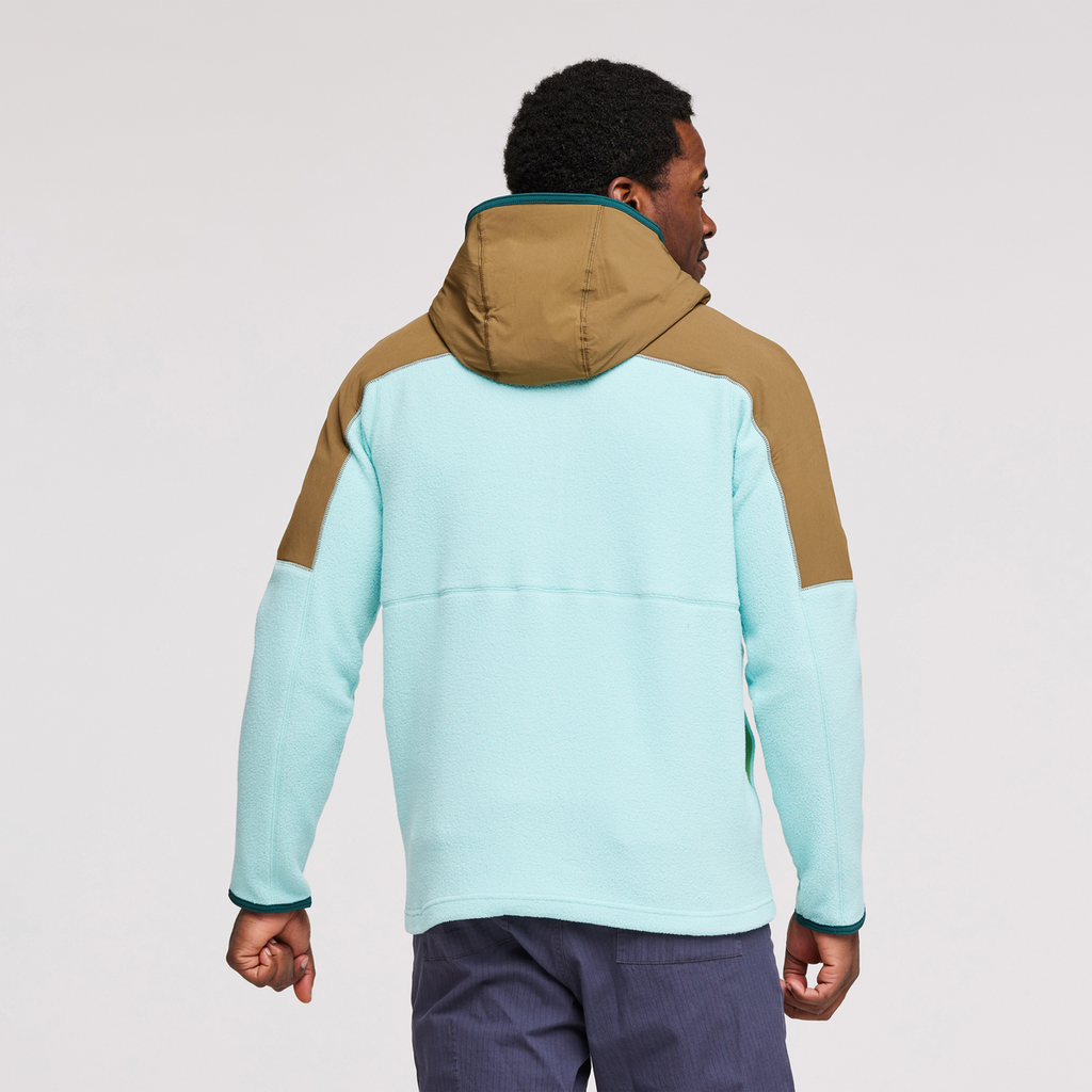 Abrazo Hooded Full-Zip Fleece Jacket - Men's, Oak/Sea Glass, Model Jeremy