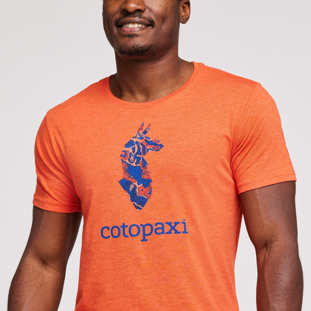 Altitude Llama Organic T-Shirt - Men's, Canyon, Model Jeremy