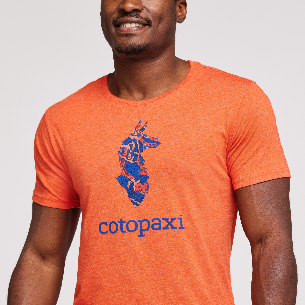 Altitude Llama Organic T-Shirt - Men's, Canyon, Model Jeremy