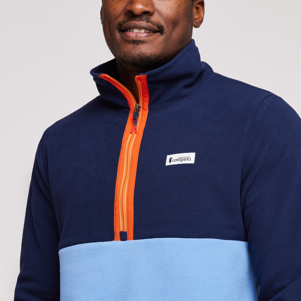 Amado Fleece - Men's, Maritime/Lupine, Model Jeremy