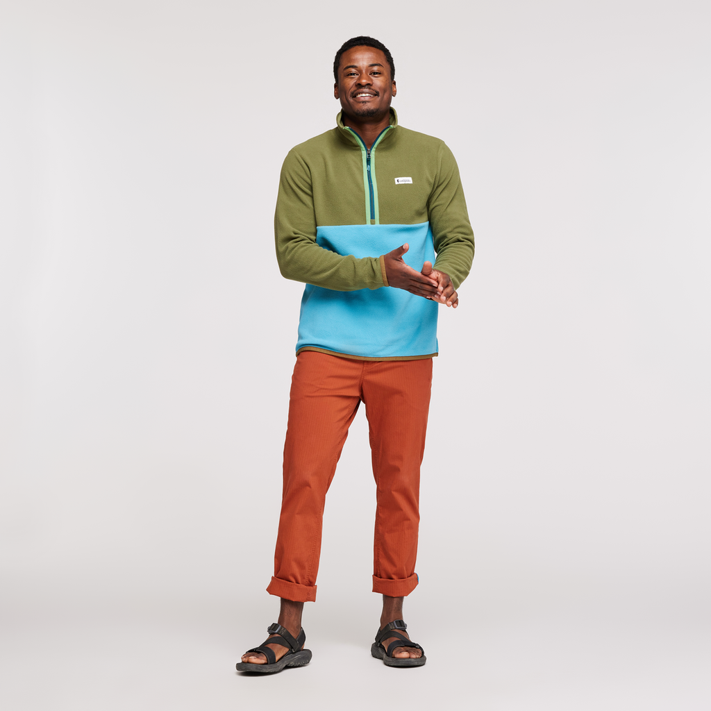 Amado Fleece - Men's, Pine/Poolside, Model Jeremy