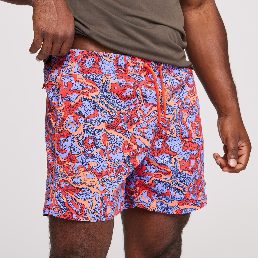 Brinco Short - Print - Men's, Amethyst/Canyon, Model Jeremy