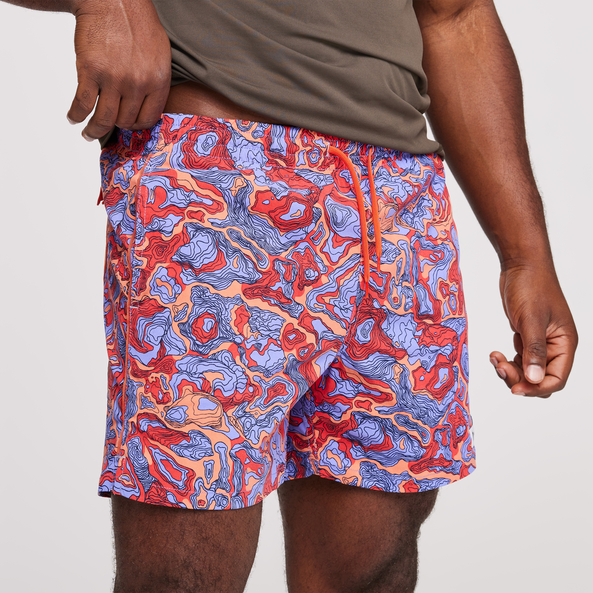 Brinco Short - Print - Men's, Amethyst/Canyon, Model Jeremy