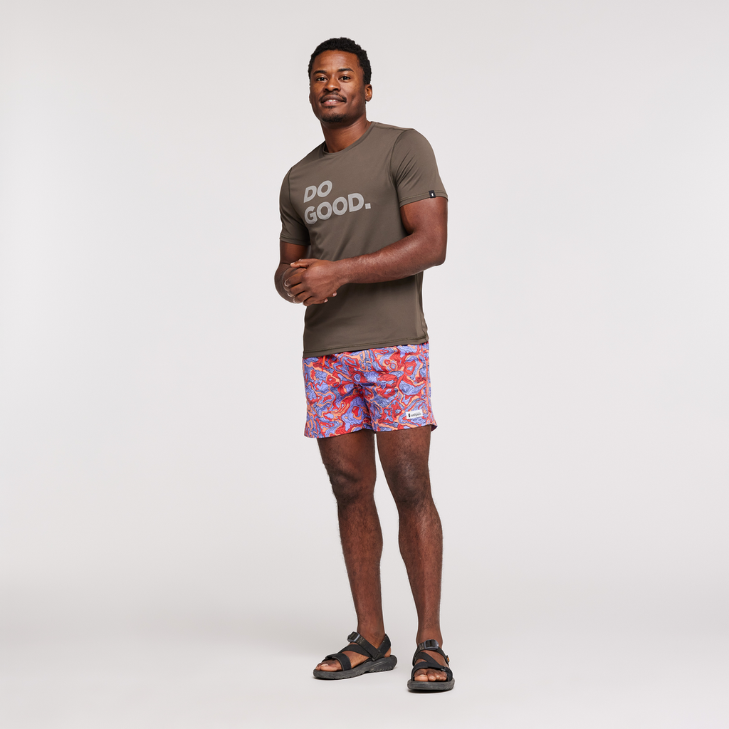 Brinco Short - Print - Men's, Amethyst/Canyon, Model Jeremy