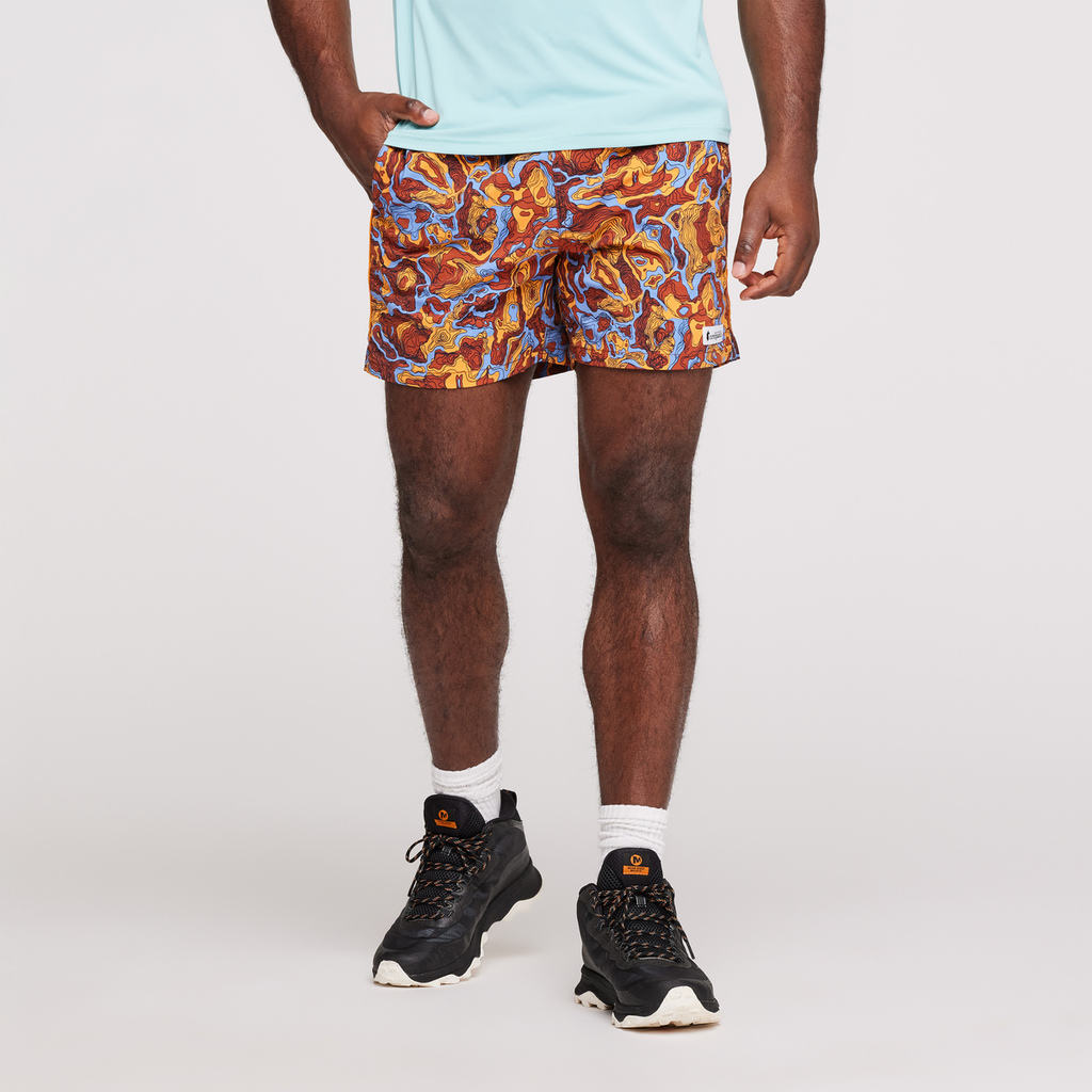 Brinco Short - Print - Men's, Spice/Flame, Model Jeremy
