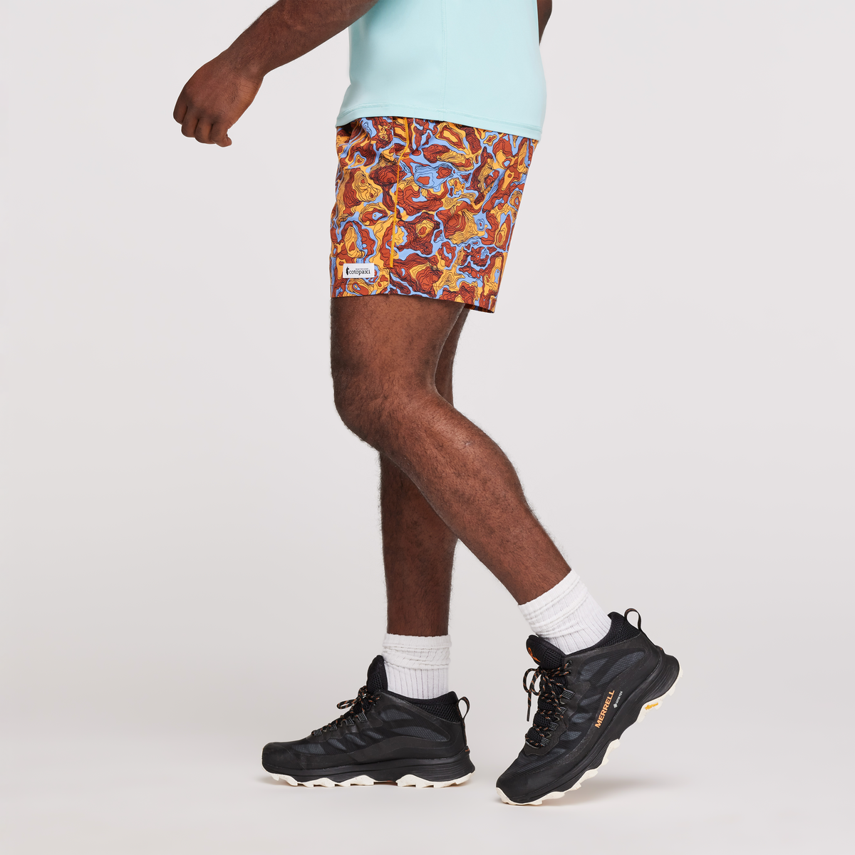 Brinco Short - Print - Men's, Spice/Flame, Model Jeremy
