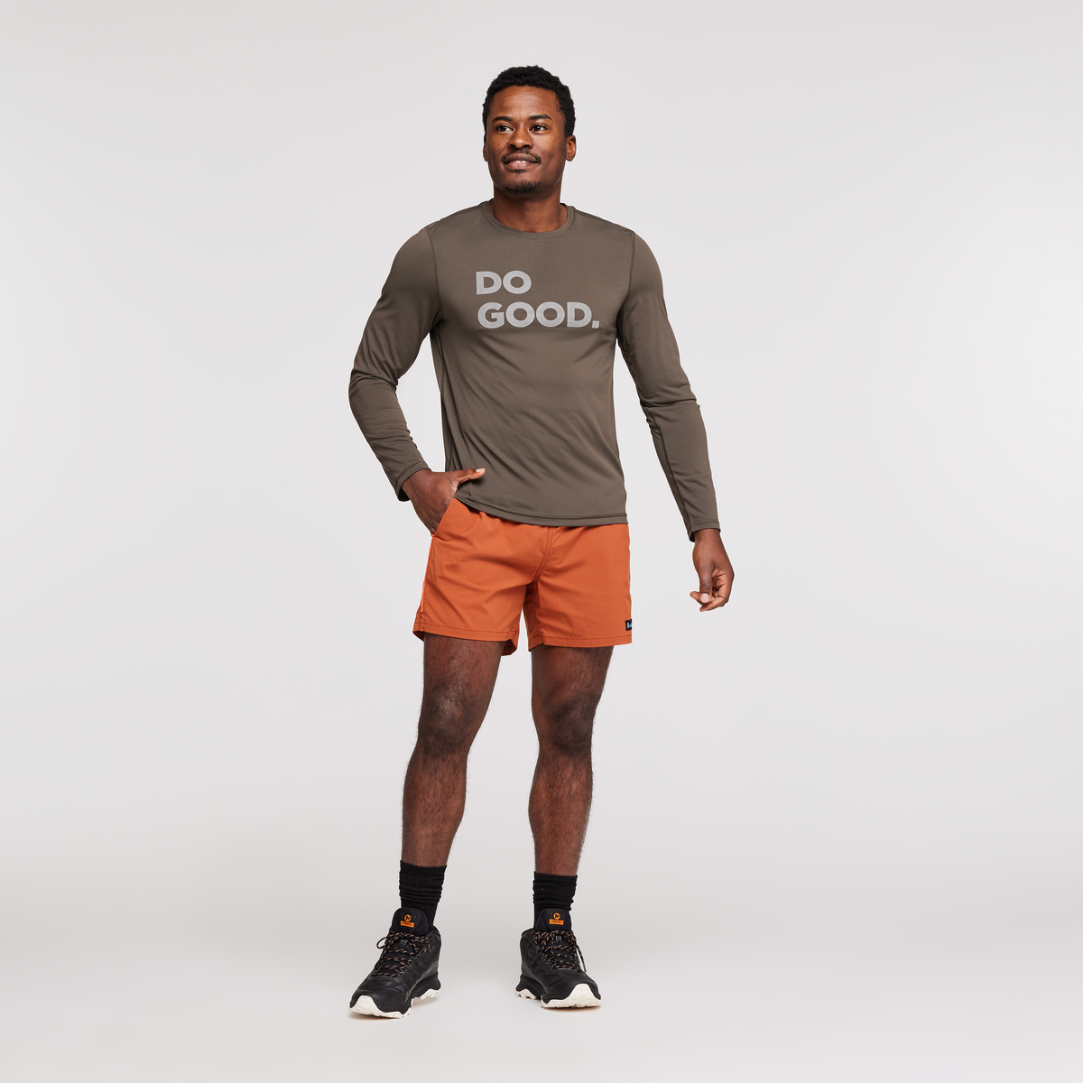 Brinco Short - Solid - Men's, Spice, Model Jeremy
