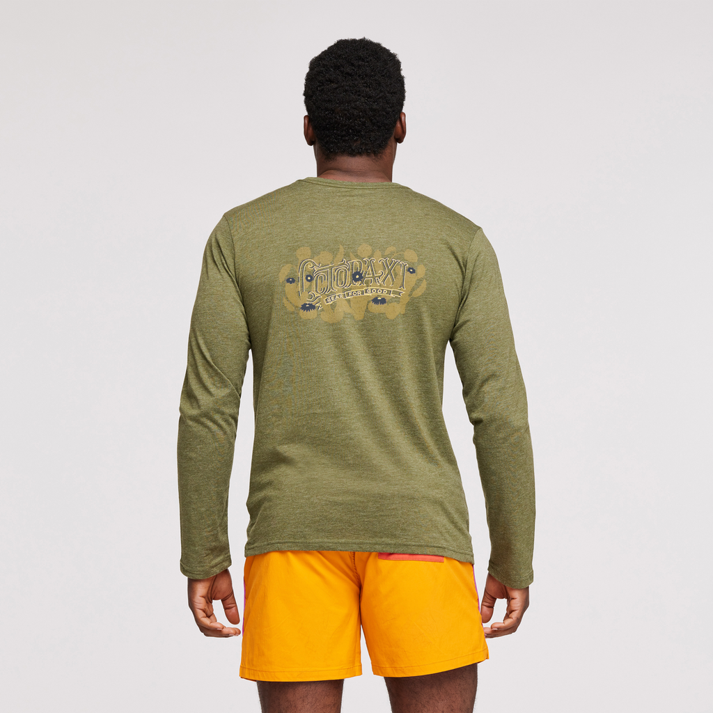 Cactus Life Long-Sleeve Organic T-Shirt - Men's, Pine, Model Jeremy