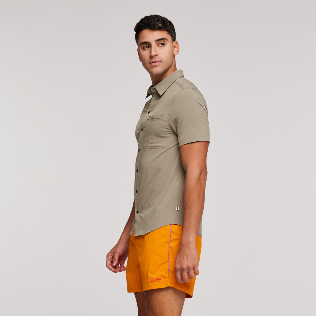 Cambio Button Up Shirt - Men's, Stone, Model Munther