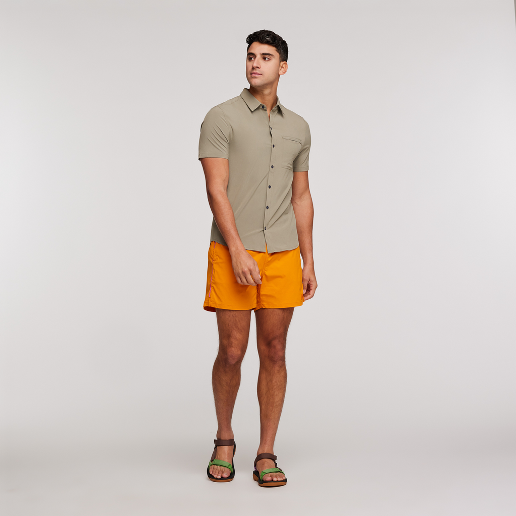 Cambio Button Up Shirt - Men's, Stone, Model Munther