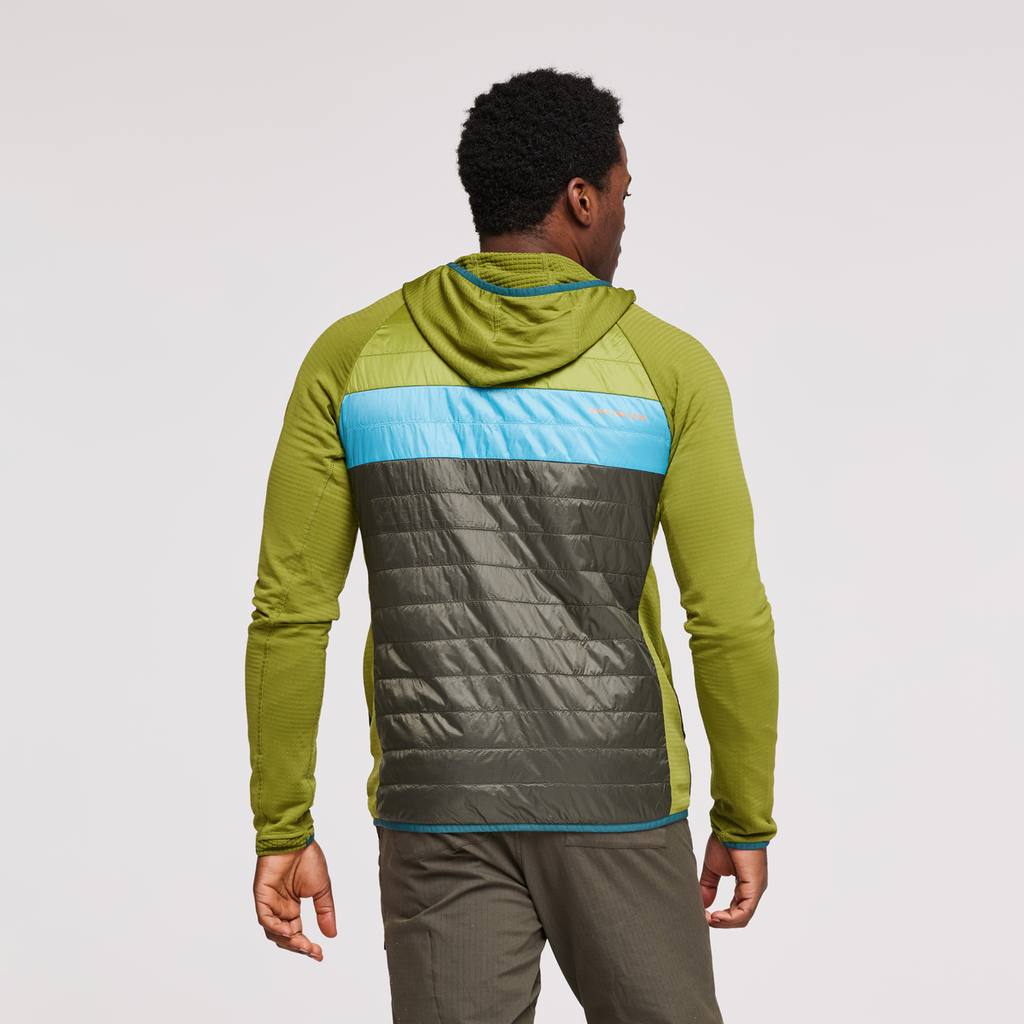 Capa Hybrid Insulated Hooded Jacket - Men's, Cedar/Iron, Model Jeremy