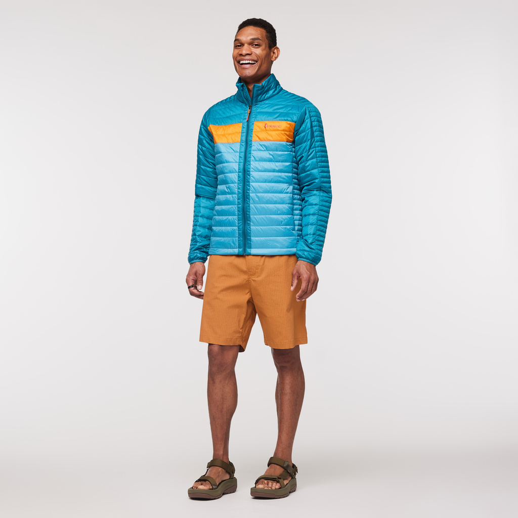 Capa Insulated Jacket - Men's, Gulf/Poolside, Model Jason