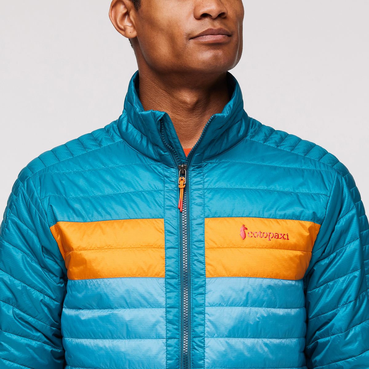 Capa Insulated Jacket - Men's, Gulf/Poolside, Model Jason