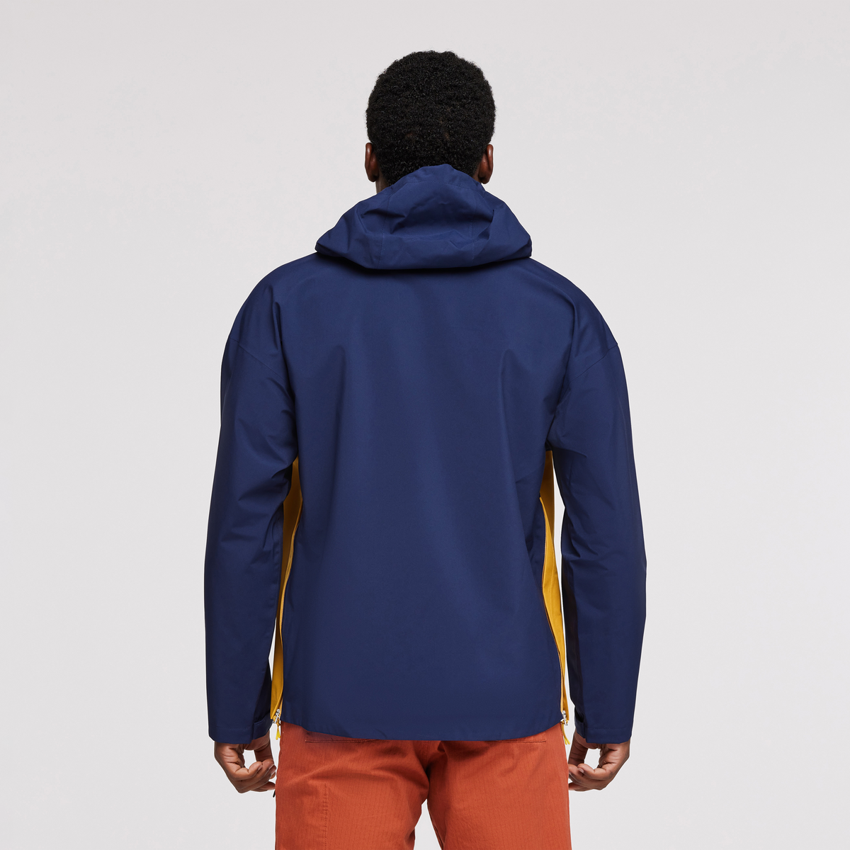 Cielo Rain Anorak - Men's, Maritime/Amber, Model Jeremy