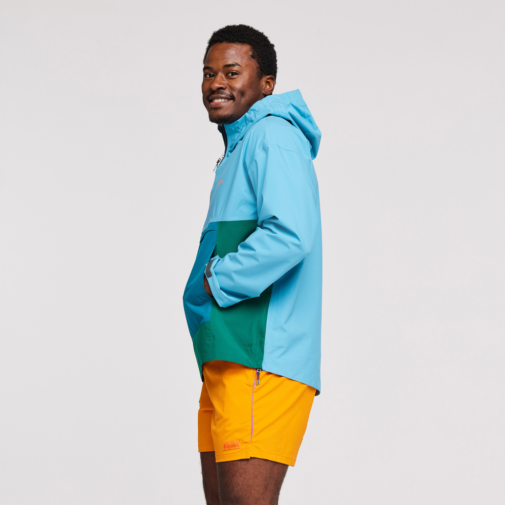 Cielo Rain Anorak - Men's, Poolside, Model Jeremy