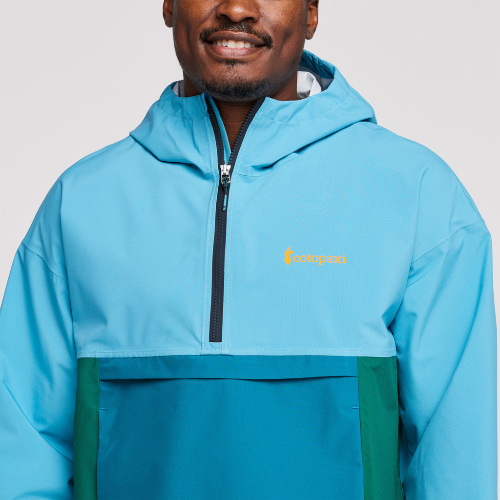 Cielo Rain Anorak - Men's, Poolside, Model Jeremy