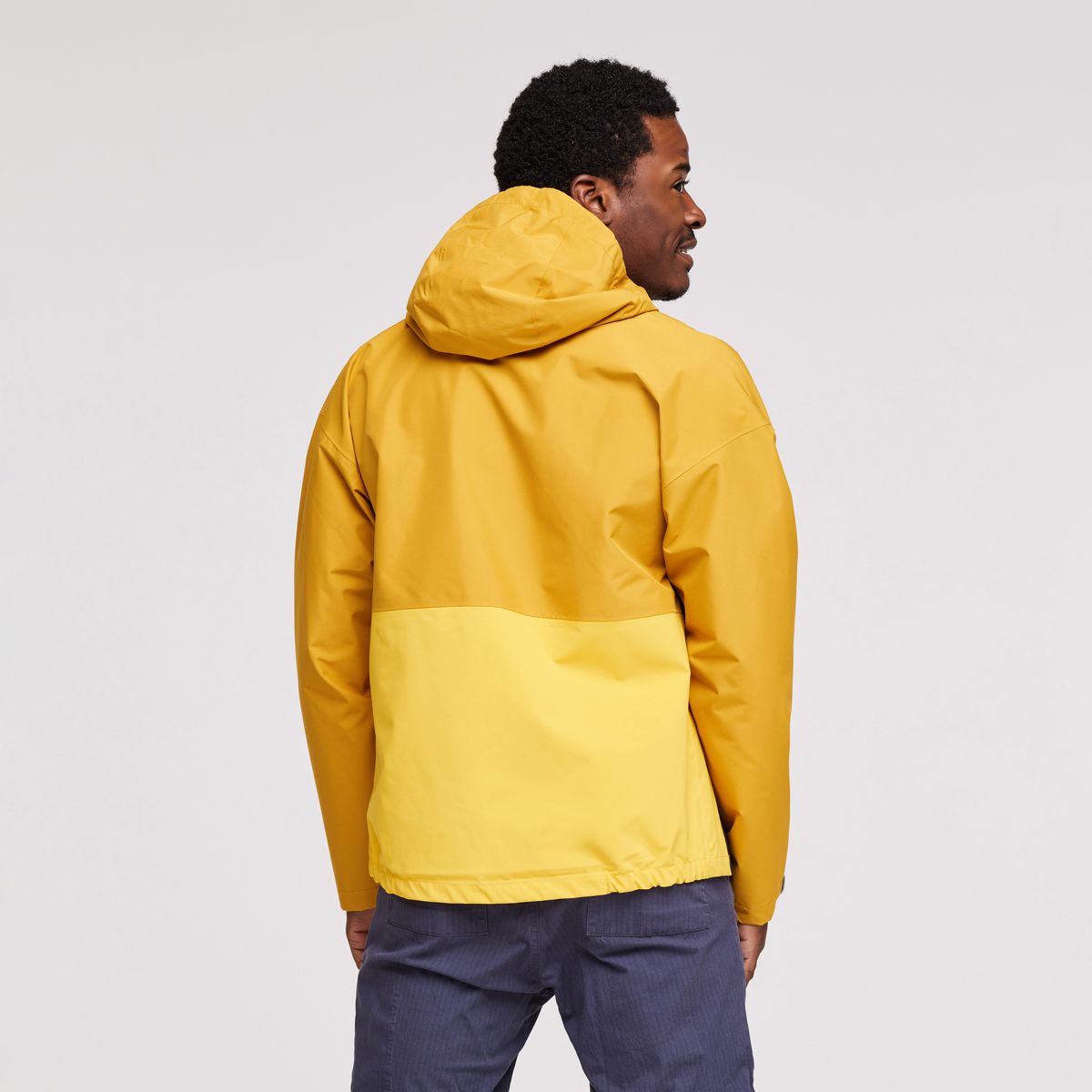 Cielo Rain Jacket - Men's, Amber, Model Jeremy