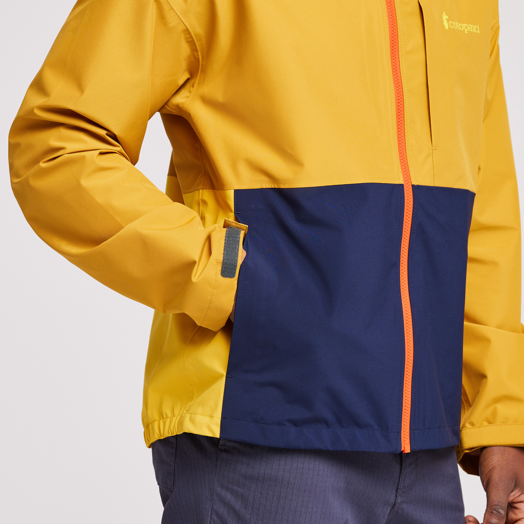Cielo Rain Jacket - Men's, Amber, Model Jeremy