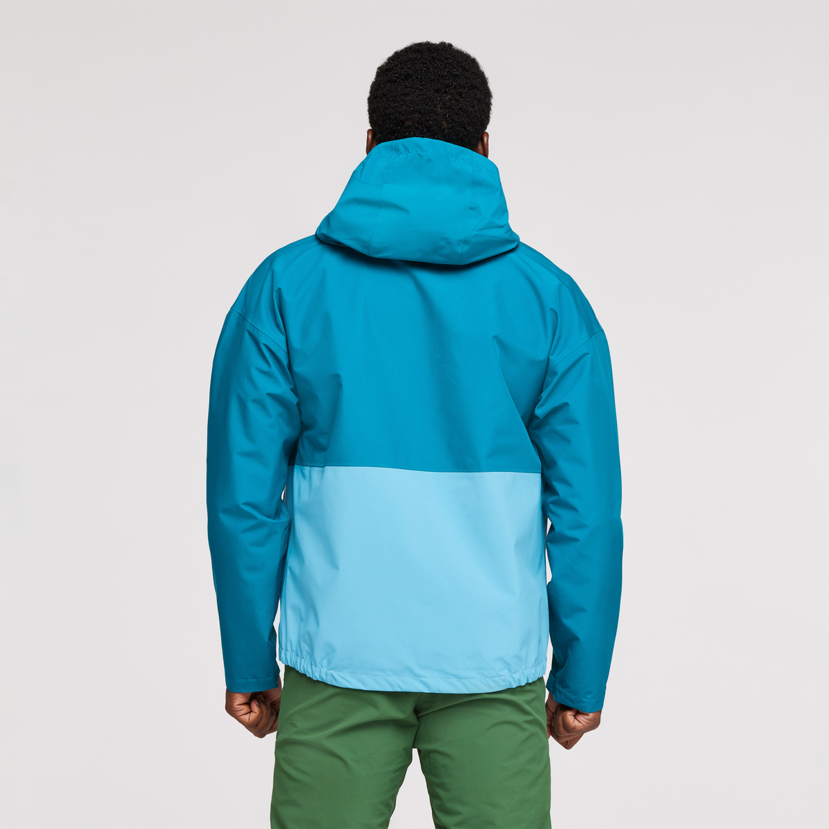 Cielo Rain Jacket - Men's, Gulf, Model Jeremy