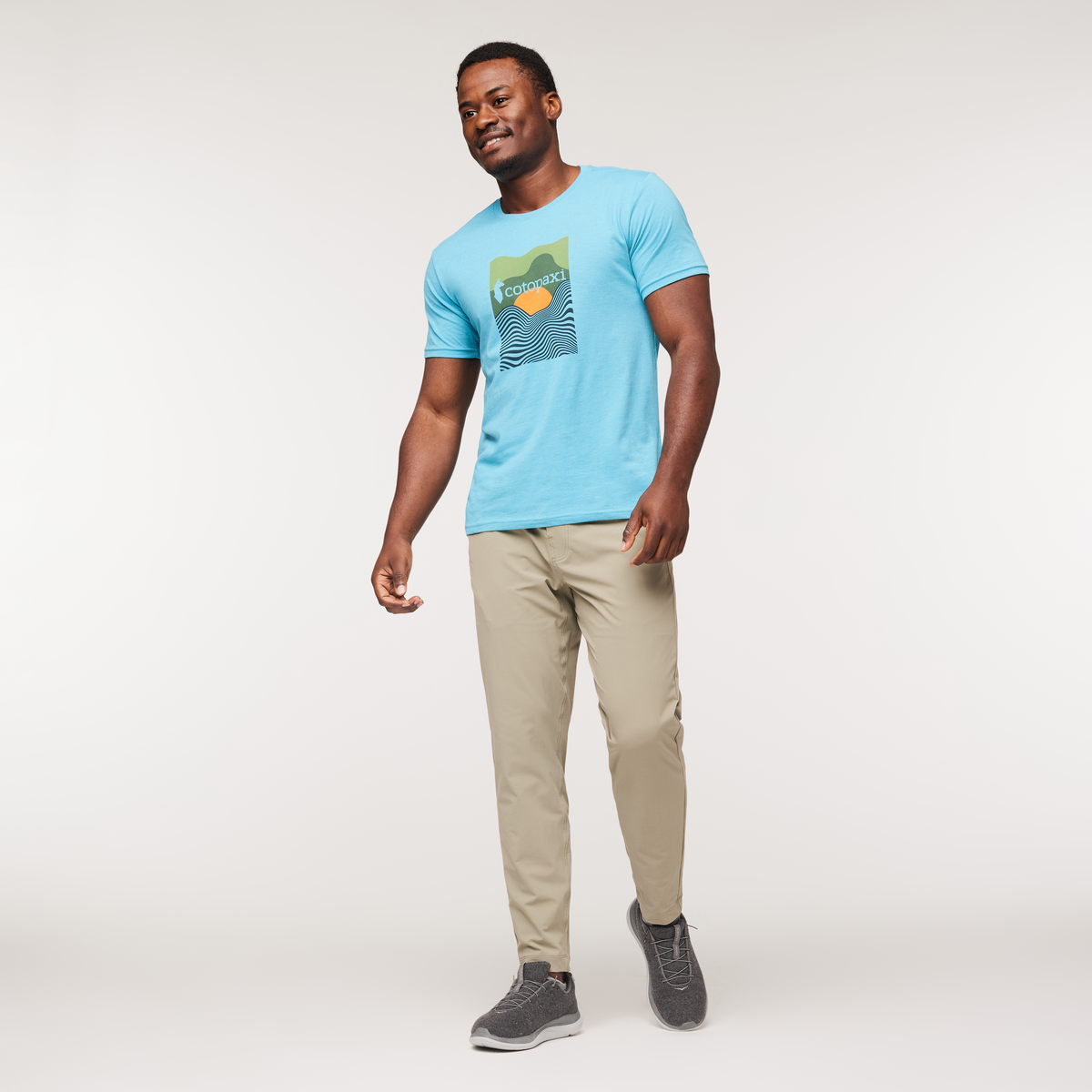 Cotopaxi Vibe Organic T-Shirt - Men's, Poolside, Model Jeremy