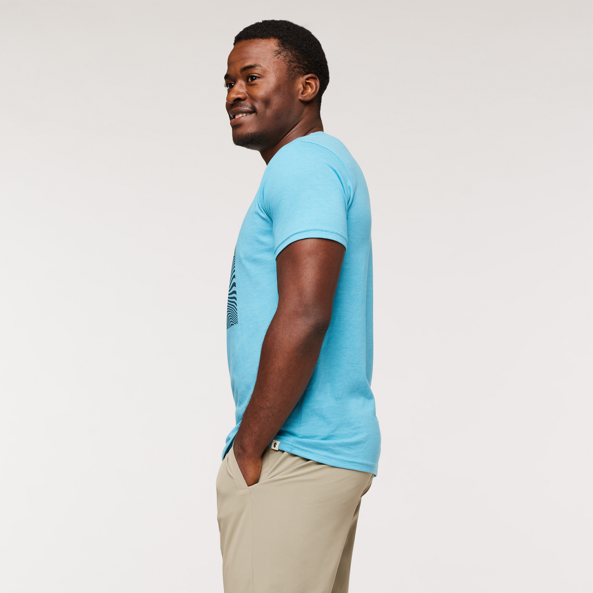 Cotopaxi Vibe Organic T-Shirt - Men's, Poolside, Model Jeremy
