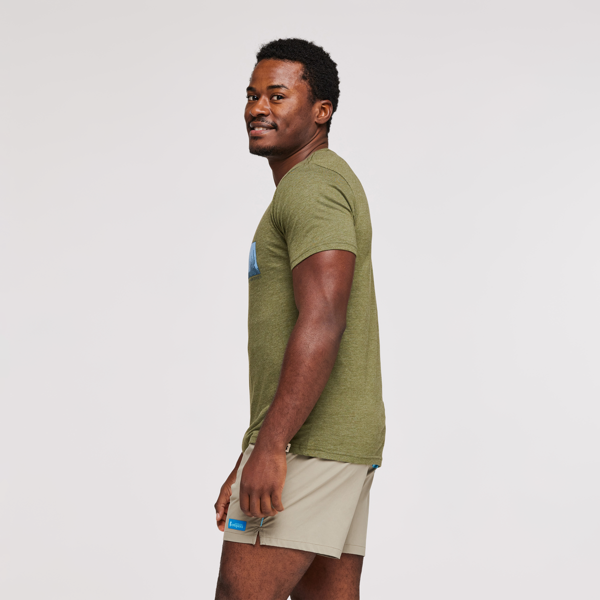 Desert View Organic T-Shirt - Men's, Pine, Model Jeremy