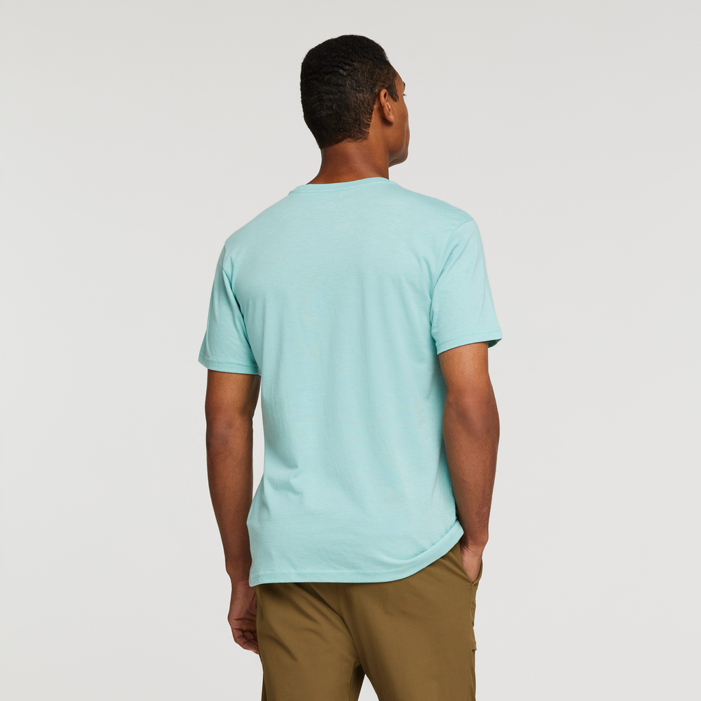 Desert View Organic T-Shirt - Men's, Sea Glass, Model James