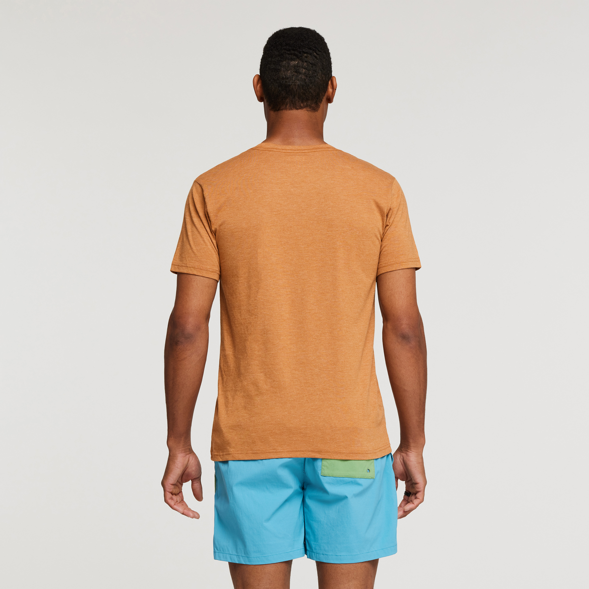 Disco Wave Organic T-Shirt - Men's, Saddle, Model James