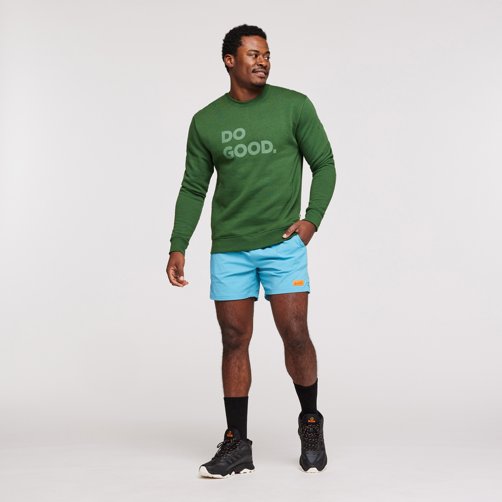 Do Good Crew Sweatshirt - Men's, Forest, Model Jeremy