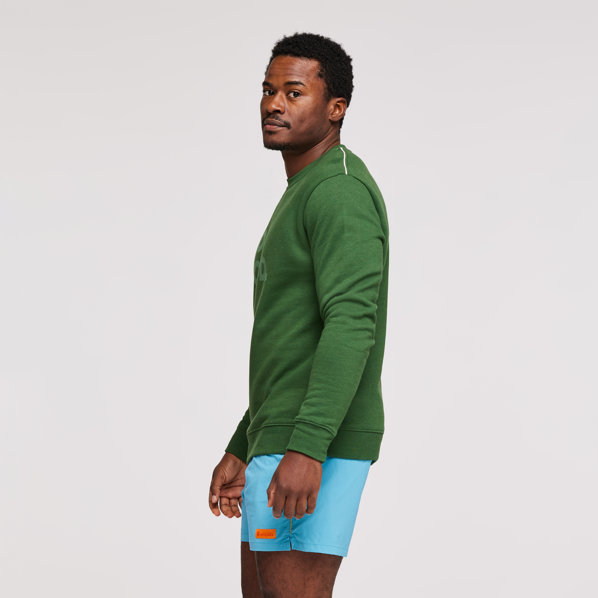 Do Good Crew Sweatshirt - Men's, Forest, Model Jeremy